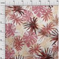 thumbnail image 3 of oneOone Cotton Poplin Beige Fabric Leaves Craft Projects Decor Fabric Printed By The Yard 56 Inch Wide, 3 of 4