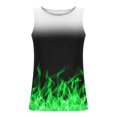 thumbnail image 3 of IROINID Chemise Sans Manches pour Hommes, Hommes Occasionnels Mode Gradation Impression Pull Col Rond Débardeurs de Sport, 3 of 4