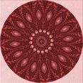 thumbnail image 1 of Ahgly Tapis d'Intérieur Lavable en Machine Carré Transitionnel Rouge Cramoisi, 4 Pieds Carré, 1 of 7
