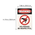 thumbnail image 2 of 2pcs Iron Pet Dog No Toilet Warning Sign Vintage No Peeing Warning Sign, 2 of 6