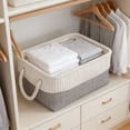 thumbnail image 3 of Panier de Rangement Pliable en Tissu pour l'Organisation de la Maison – Rangement pour Garde-Robe, Jouets et Lessive avec Poignées Robustes, 3 of 5