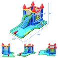 thumbnail image 2 of Gymax Inflatable Bouncer Climbing Slide Bounce House Water Park BallPit Without Blower, 2 of 10