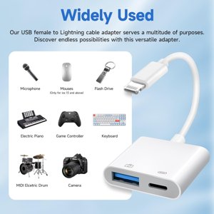 OTG Hub avec simple USB Port - Lumière à USB Adaptateur avec port de recharge - USB 3.0