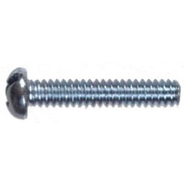 Vis de Machine, Tête Ronde Fendue, Zincées, 10-24 x 2-1/2 Po, 100-Pk. -90260