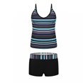 thumbnail image 2 of Pisexur Womens Tankini Swimsuits Athletic Two Piece Tummy Control Bathing Suits with Boy Shorts, 2 of 6