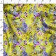 thumbnail image 3 of Soimoi Yellow Rayon Crepe Fabric Leopard Animal Skin Print Fabric by the Yard 46 Inch Wide, 3 of 6