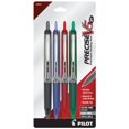 thumbnail image 1 of Pilot Precision V5 RT Stylos à Bille Roulante Rétractables Pointe Extra Fine Lot de 4 Encres Noir/bleu/rouge/vert (26055), 1 of 2