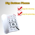 thumbnail image 4 of Home Landline Phone for Elderly - Big Button Corded House Phone with Speakerphone, Programmable Speed Dial, 4 of 4