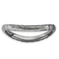thumbnail image 1 of Sterling Silver Stackable Expressions Polished Black-plate Wave Ring Size 6, 1 of 3