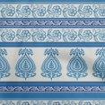 thumbnail image 1 of oneOone Georgette Viscose Medium Blue Fabric Asian Block Craft Projects Decor Fabric Printed By The Yard 42 Inch Wide, 1 of 4