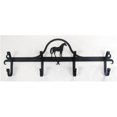 thumbnail image 1 of Village Wrought Iron CB-68 Wall Mounted Wrought Iron Coat Rack-Hooks - Standing Horse, 1 of 1