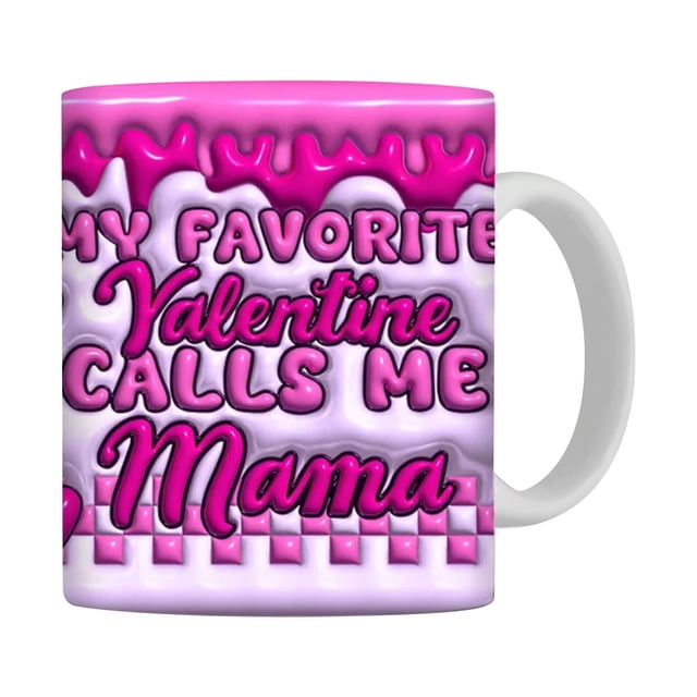Pntutb Tasse à Café en Céramique 350Ml Saint-Valentin Amour