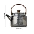 thumbnail image 3 of Fwttom Home Decor High Borosilicate Glass Teapot Made of Walnut Wood Gray Boiling Teapot Double Bladed Teapot Open Flame Heating Lifting Beam Teapot, 3 of 6
