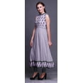 thumbnail image 3 of Bimba Kurti Longue Indienne à Blocs Violet Pâle pour Femmes Tenue de Fête Imprimée Sans Manches Robe Anarkali Kurti XXX-Large, 3 of 6