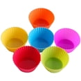 thumbnail image 2 of Moules à Cupcakes, 24 Pcs Moules de Cuisson en silicone Réutilisables Moules à Muffins, 2 of 6