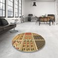 thumbnail image 4 of Ahgly Company Tapis d'Intérieur Rectangulaire Transitionnel Jaune Lavable à la Machine, 2 Pieds x 5 Pieds, 4 of 7
