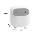 thumbnail image 3 of Vrorvz Modern Plastic Trash Can with Lid for Bathroom Vanity and Desktop Wastebasket for Cotton Rounds Makeup Sponges and Tissues Compact and Sturdy Design Suit for Tabletops, 3 of 8