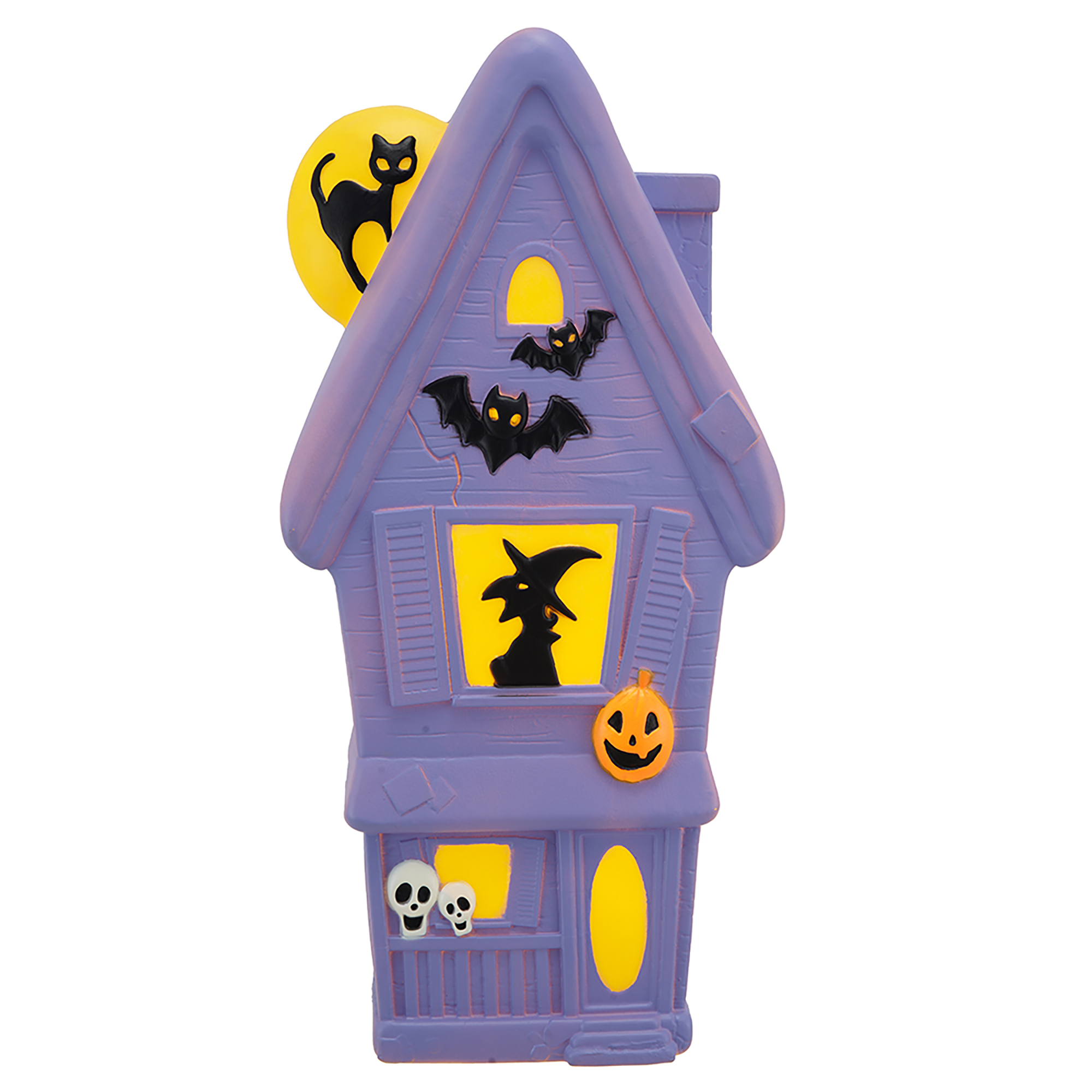 24in haunted purple house With C7 LED,Halloween decoration,by way to celebrate
