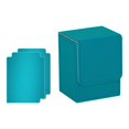 thumbnail image 1 of HILABEE Boîte de Rangement pour Cartes de Jeu en Cuir PU Léger Premium Contient 100 Cyan Bleu, 1 of 9
