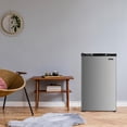thumbnail image 2 of Magic Chef 4.4 Cu. ft. Mini Refrigerator with Freezer, Stainless Look, ENERGY STAR®, 2 of 4