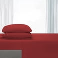 thumbnail image 3 of Comfy Bamboo World Ensemble de Draps Brodés 9900 Series, Taille Simple, Rouge, 3 of 5