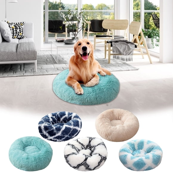 Meitianfacai Winter Plush Pet Bed for Dogs and Cats - Round Fluffy Soft Warm Calming Dog Bed Sleeping Kennel Nest, Comfortable and Cozy Pet Sleeping and Playing Mat
