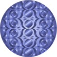 thumbnail image 1 of Ahgly Company Tapis Rond Lavable en Machine Intérieur Transitionnel Bleu Ciel, 5 Pieds Rond, 1 of 7