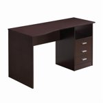 Techni Mobili Classy Bureau d'ordinateur avec 3 Tiroirs en Espresso