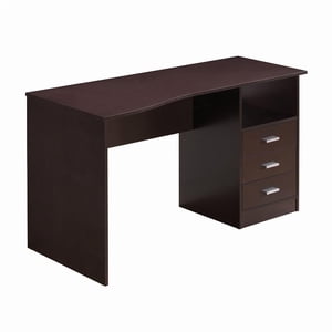 Techni Mobili Classy Bureau d'ordinateur avec 3 Tiroirs en Espresso