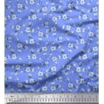 thumbnail image 1 of Soimoi Poly Georgette Fabric Leaves & Magnolia Floral Print Fabric by Yard 42 Inch Wide, 1 of 5