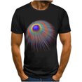 thumbnail image 1 of Birdeem T-Shirt Homme Impression Abstraite 3D Manches Courtes Col Rond Mode Décontracté Quotidien Vacances T-Shirt Haut Blouses, 1 of 5