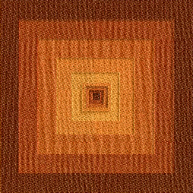 Ahgly Company Tapis d'Intérieur Lavable à la Machine, Carré, Transitionnel, Orange Rouge Orange, Tapis de Zone, 4 Pieds Carré