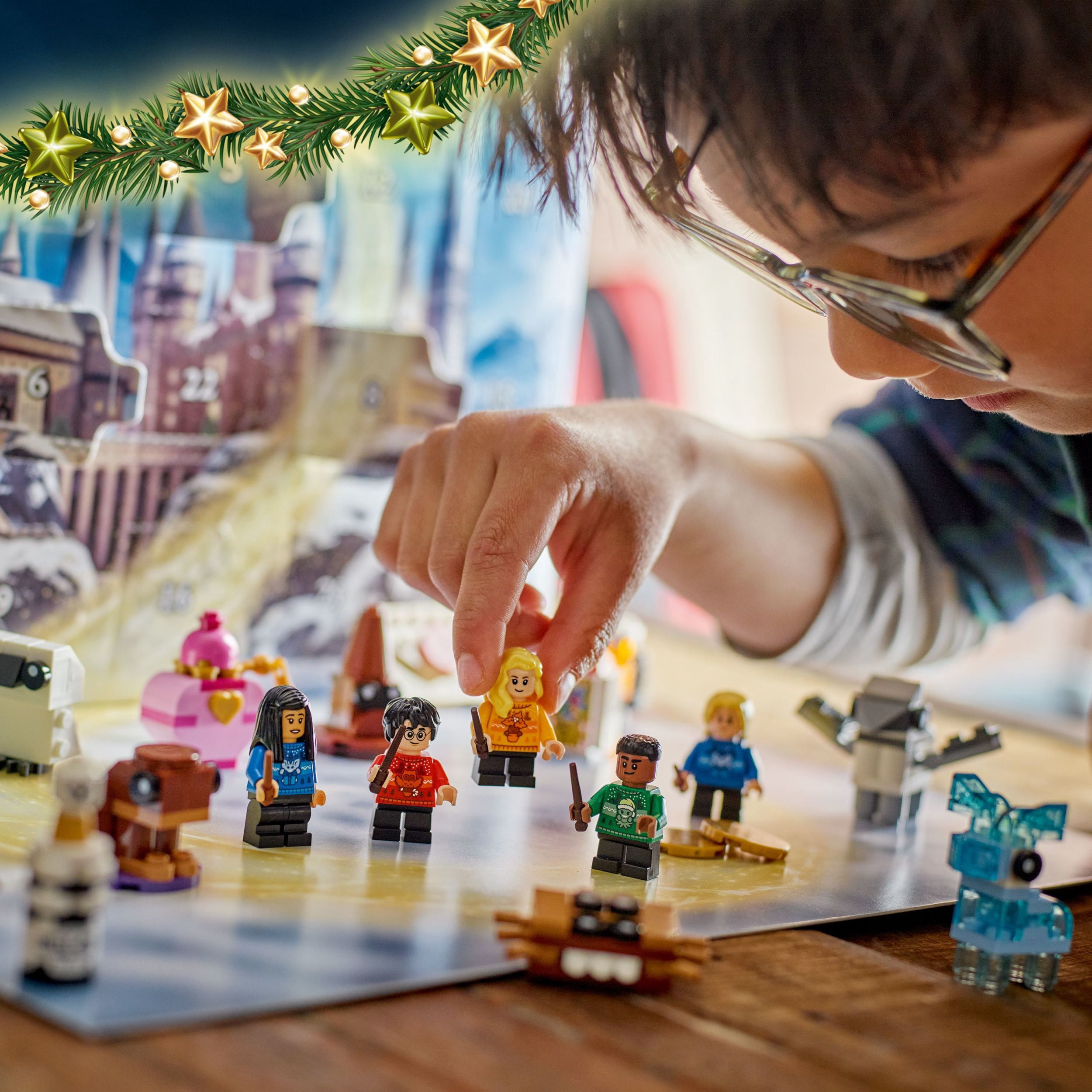 LEGO Harry Potter Advent Calendar 2025 Kids Toy - Holiday Countdown for Boys & Girls, 7+ - 24 Buildable Surprises, Including Harry, Draco & Luna Minifigures - Kids Gift Idea for Christmas - 76456