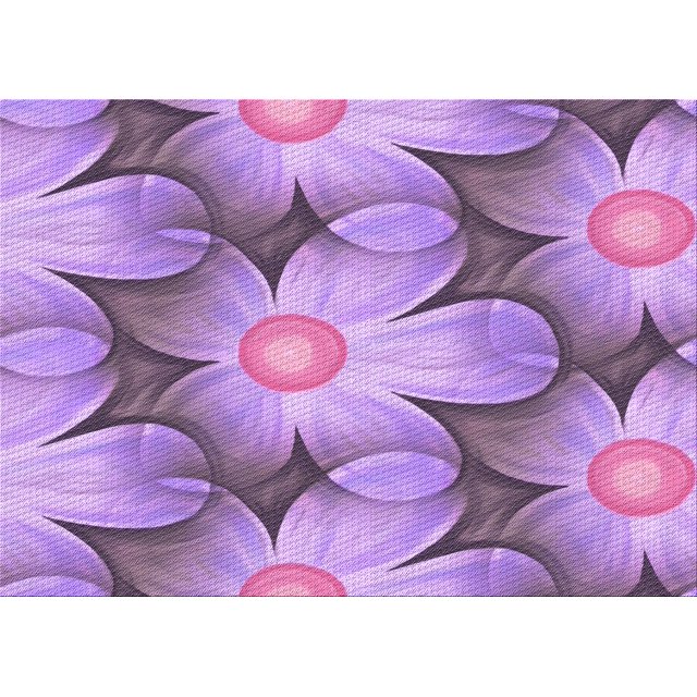 Ahgly Tapis Rectangulaire Lavable en Machine Orchidée Violet, 2 Pieds x 3 Pieds