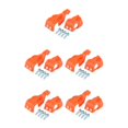 thumbnail image 1 of ZheElen 2pcs/set Advanced And Performance Motorcycle Fork Shoes Cover orange 5Set, 1 of 6