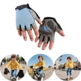 thumbnail image 2 of Kids Half Finger Sports Gloves for Outdoor Cycling Exercise Riding Biking Climbing and Active Play, 2 of 3