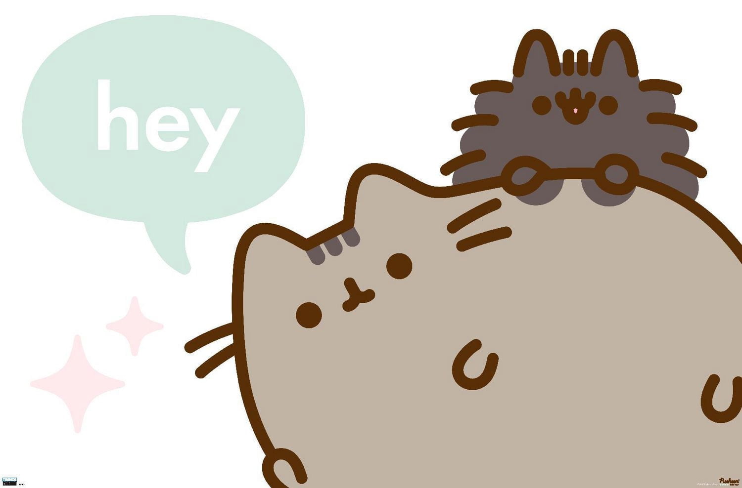 Pusheen - Hey Wall Poster, 22.375" x 34"