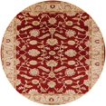 thumbnail image 1 of Ahgly Company Indoor Round Mid-Century Modern SandyBrown Oriental Area Rugs, 5' Round, 1 of 6