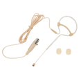 thumbnail image 3 of Beige Single Earhook Headset Mic Headworn Microphone 3.5mm 3 Pin 4 Pin XLR Plug, 3 of 9