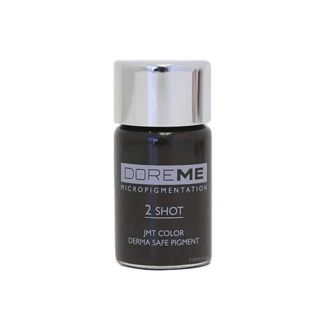 Doreme 2 Shot Manual Permanent Makeup Pigment Ink for Microblading (Dark Brown 808)