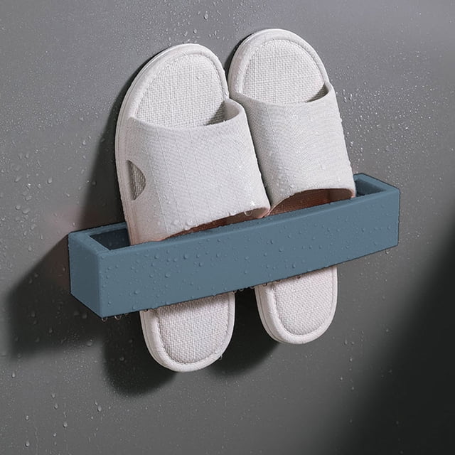 ABPWLY Slipper Storage Rack Bathroom Slippers Rack Wall Mounted Toilet Slippers Rack Wall Shoe Storage Clearance Dorm Room Essentials Canada Days Dorm Room Essentials Home and Kitchen