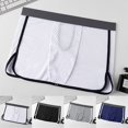 thumbnail image 2 of MYG Men Sexy Underwear Dress Open Crotch Breathable Boxers Button Adjust Bulge Pouch, 2 of 9