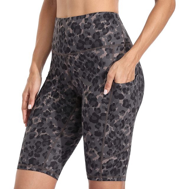 Shorts de Course pour Femmes avec Poches Latérales Taille Haute