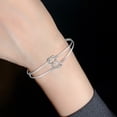 thumbnail image 1 of Gold Bridesmaid Jewelry Set Delicate Knot Chain Alloy Open Bangle Bracelets For Women, 1 of 5