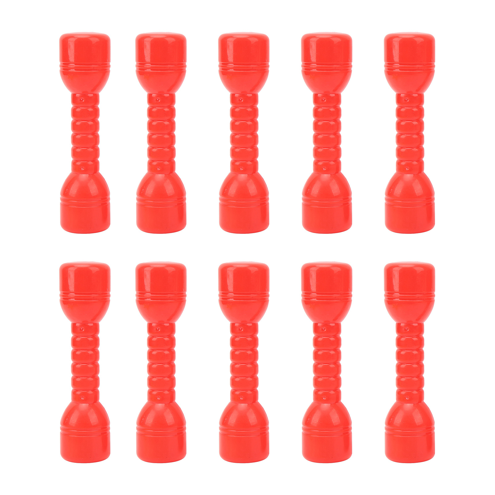 10 Pcs Kids Dumbbell Toy ABS Plastic Safe Anti Deformation Children Dumbbell Fitness Toy Performance Dancing Tool Sport Exercise Toy red