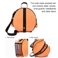 thumbnail image 2 of Basketball Backpack Adjustable Strap Football Bag Training Pocket Oxford Mesh Pockets Baseball Cloth Soccer Water Bottle Compartment Knapsack Red, 2 of 9