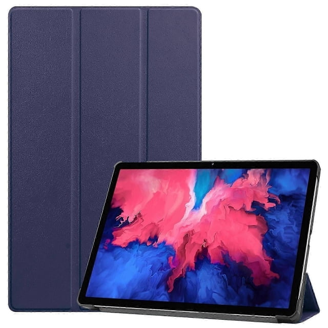 For Lenovo Tab P11 (TB-J606F) Leather Case Dark Blue