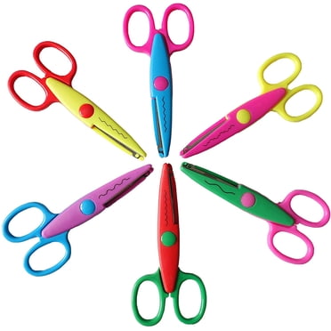 Paper Edge Scissors Set of 6 Different Patterns Craft Scissors for Teachers, Scrapbooking, Album, Kids, Arts