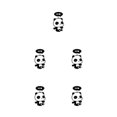 thumbnail image 1 of Youkk Stickers Muraux Water Proof pour Interrupteurs d'Éclairage 007 5Set, 1 of 6