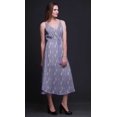 thumbnail image 4 of Bimba Robe Imprimée Florale pour Femmes Bretelles Spaghetti Col en V Midi Plage-Large, 4 of 5